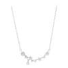 The Silver Shell S925 pure silver star tassel necklace features a light luxury and niche design for women, exuding a sense of sophistication Item Picture